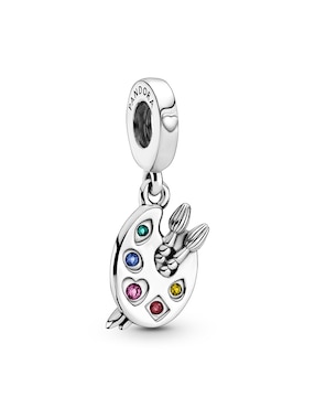 Charm redondo Pandora de plata P 925