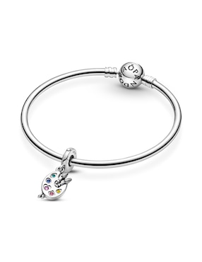 Charm redondo Pandora de plata P 925
