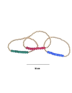 Set pulsera Oro Angelus con acabado brillante