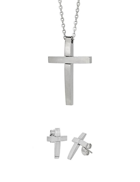 Aretes, collar y pulsera NK Steel