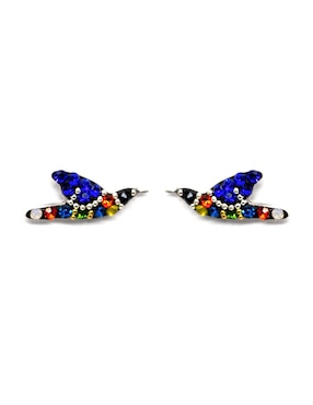 Set aretes y collar Zvezda de plata P 925 cristal