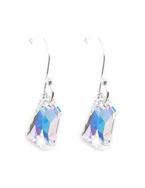 Set aretes y collar Zvezda de plata P 925 cristal