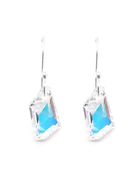 Set aretes y collar Zvezda de plata P 925 cristal
