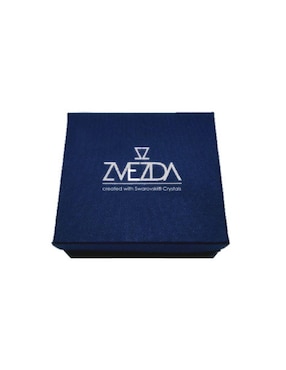 Set aretes y collar Zvezda de plata P 925 cristal