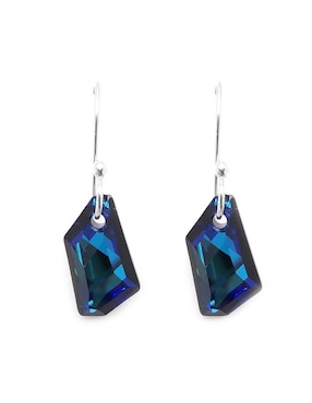 Set aretes y collar Zvezda de plata P 925 cristal