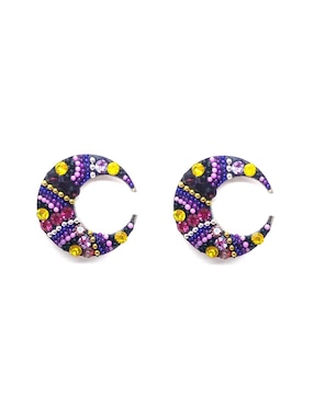 Set aretes y collar Zvezda de plata P 925 cristal