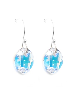 Set aretes y collar Zvezda de plata P 925 cristal