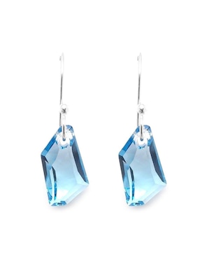 Set aretes y collar Zvezda de plata P 925 cristal