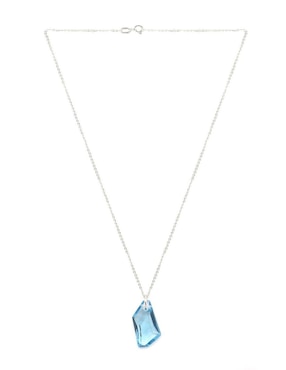 Set aretes y collar Zvezda de plata P 925 cristal