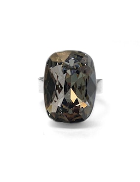 Anillo con gema rectangular Zvezda Baguette P 925 de plata cristal brillante
