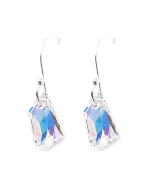 Aretes Zvezda de plata P 925 con acabado pavé cristal