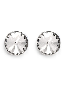 Broqueles Zvezda de plata con acabado pavé cristal