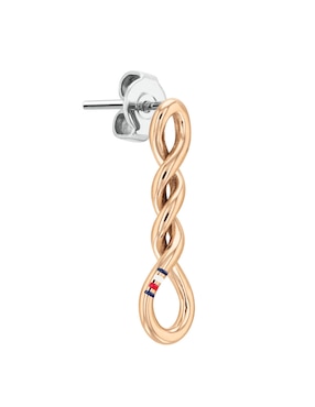 Aretes Tommy Hilfiger con acabado brillante