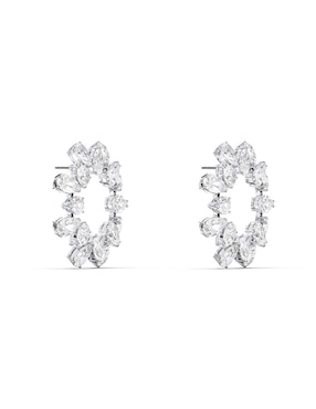 Aretes de aro Swarovski con acabado pavé