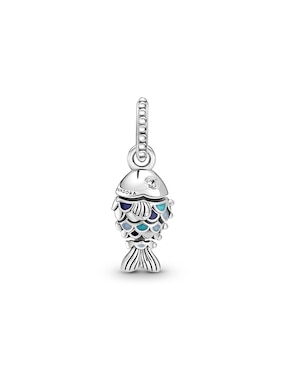 Charm de pescado Pandora moments de plata P 925 zirconia cúbica
