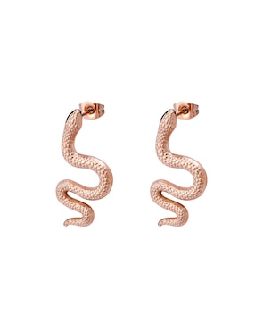 Aretes Enso con acabado brillante