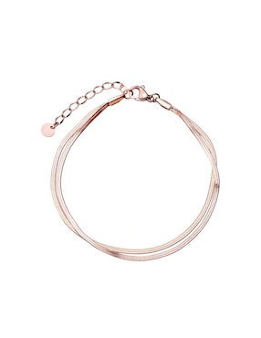 Pulsera Enso con acabado baño de oro rosa
