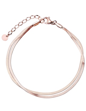 Pulsera Enso con acabado baño de oro rosa