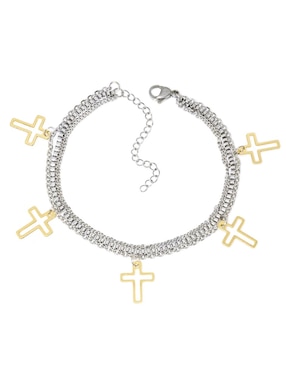 Aretes, collar y pulsera NK Steel