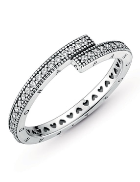 Anillo Pandora P 925 de plata diamante pavé