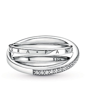 Anillo Pandora P 925 de plata diamante pavé