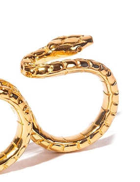 Anillo de serpiente Daniel Espinosa Jewelry Poison con acabado baño de oro 22 k