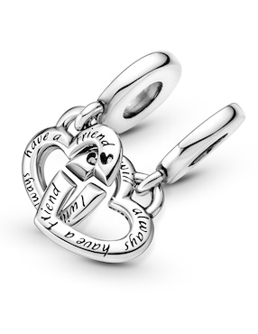 Charm de corazón Pandora moments de plata P 925 zirconia cúbica