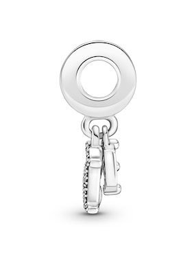 Charm de número Pandora moments de plata P 925 zirconia cúbica