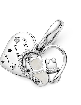 Charm de gato Pandora moments de plata zirconia cúbica