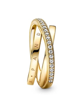 Anillo de moño Pandora diamante pavé
