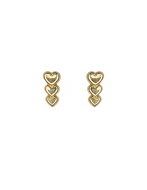 Aretes Sofia Blum de oro 10 K con acabado brillante