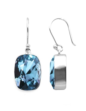 Set aretes y collar Zvezda de plata P 925 cristal