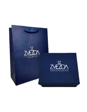 Set aretes y collar Zvezda de plata P 925 cristal