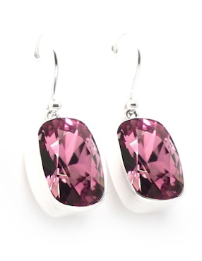 Set aretes y collar Zvezda de plata P 925 cristal