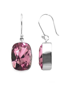Set aretes y collar Zvezda de plata P 925 cristal