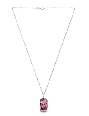 Set aretes y collar Zvezda de plata P 925 cristal