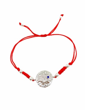 Pulsera Ajustable En Hilo Mancini Con Dije De Mano