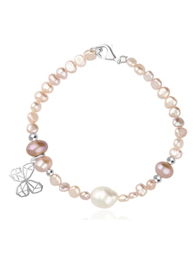 Pulsera Anamora Por Tanya Moss de plata con acabado lustre