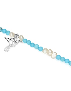Pulsera Anamora Por Tanya Moss de plata con acabado lustre