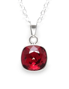 Set aretes y collar Zvezda de plata P 925 cristal