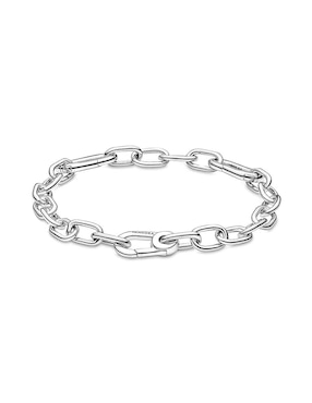 Brazalete Pandora de plata con acabado pulido