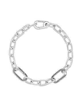Brazalete Pandora de plata con acabado pulido