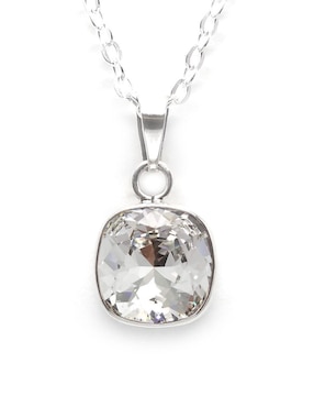 Set aretes y collar Zvezda de plata P 925 cristal