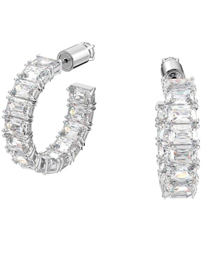 Arracadas Swarovski con acabado brillante