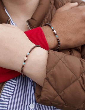 Set pulsera María Karina con acabado brillante