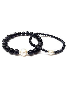 Set pulsera María Karina con acabado liso