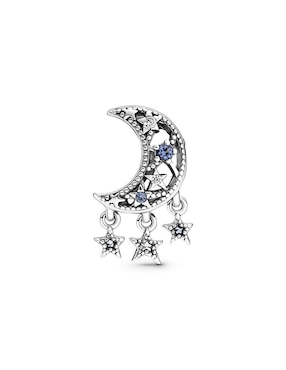Charm de luna Pandora de plata P 925 zirconia cúbica