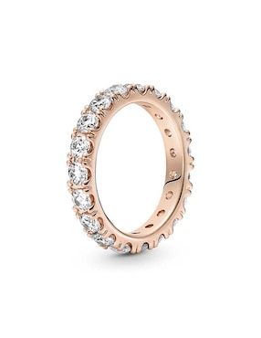 Anillo Pandora Timeless de plata P 925 zirconia cúbica con acabado baño de oro rosa