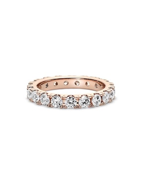 Anillo Pandora Timeless de plata P 925 zirconia cúbica con acabado baño de oro rosa