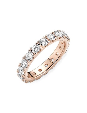 Anillo Pandora Timeless de plata P 925 zirconia cúbica con acabado baño de oro rosa
